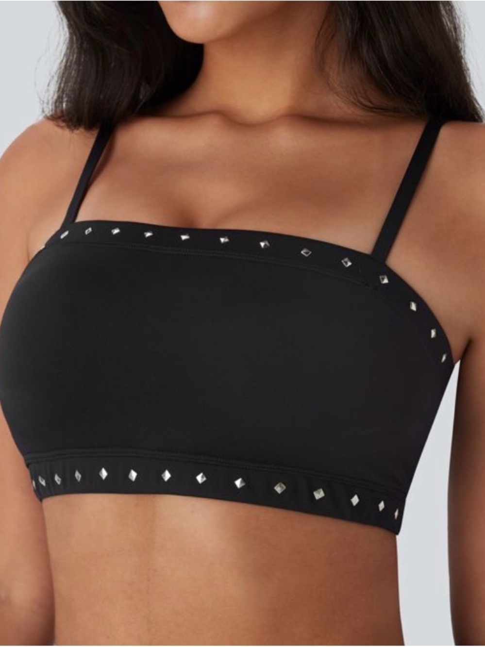 Halara SoftlyZero QuickDry Studded Pickleball Cami Top Size Small Black NEW